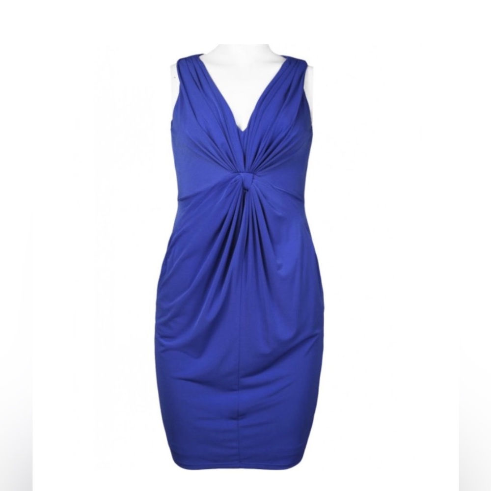 Suzi Chin for Maggy Boutique Party Dress Size 10 Royal Blue